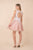 Nox Anabel - G669 Lace Applique V-neck A-line Dress In Neutral