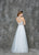 Glow by Colors - G671 Jeweled Illusion Halter Ballgown in White