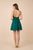 Nox Anabel - G679 Rhinestone-Studded Lace A-Line Dress In Green
