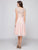 Glow by Colors - G732 Illusion Bateau Lace A-line Dress in Pink
