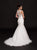 Glow by Colors - G748 Cap Sleeve Illusion Appliqued Lace Long Gown In White
