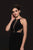 Glow by Colors - G768 Embellished Halter Jersey Sheath Dress in Black