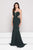 Glow by Colors - G779 Sweetheart Scuba Dress with Detachable Skirt In Green