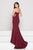 Glow by Colors - G779 Sweetheart Scuba Dress with Detachable Skirt In Red