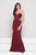Glow by Colors - G779 Sweetheart Scuba Dress with Detachable Skirt In Red