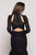 Glow by Colors - G789 Long Sleeve Lace Mermaid Dress In Black