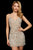 Sherri Hill - 53051 Beaded Fringe Short Dress In Neutral and Silver