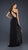 GiGi - Stunning Sequined Asymmetric Jersey Sheath Dress 17224 In Black