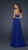 GiGi - One Shoulder Ruched Embellished Sweetheart Chiffon A-line Gown 17613 In Blue