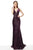 Jovani - 63514 Sequined Plunging V Neck Sheath Dress In Purple