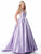 Sherri Hill - 51856 Sleeveless V Neck Mikado Ballgown In Purple