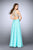 GiGi - Bedazzled Sleeveless High Neck Chiffon A-line Dress 23760