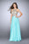 GiGi - Bedazzled Sleeveless High Neck Chiffon A-line Dress 23760