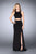 GiGi - Elegant Sleeveless Jewel Neck Two-Piece Jersey Dress 23905 In Black