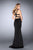 GiGi - Elegant Sleeveless Jewel Neck Two-Piece Jersey Dress 23905 In Black