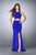 GiGi - Elegant Sleeveless Jewel Neck Two-Piece Jersey Dress 23905 In Blue
