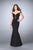 Off Shoulder Cutout Open Back Detail Long Prom Dress 24097 In Black