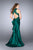 Sheer Lace Halter Style Mikado Prom Dress 24651 In Green