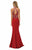 Halter Long Gown with Slit GL1302
