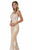 Sleeveless Floral Long Gown GL1317