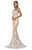 Sleeveless Floral Long Gown GL1317