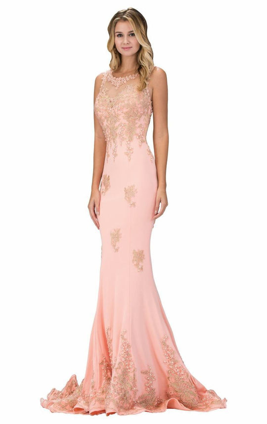 Sleeveless Floral Long Dress GL1318