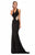 Sleeveless V Neck Long Dress GL1320