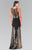 Embroidered High Neck Gown GL2204
