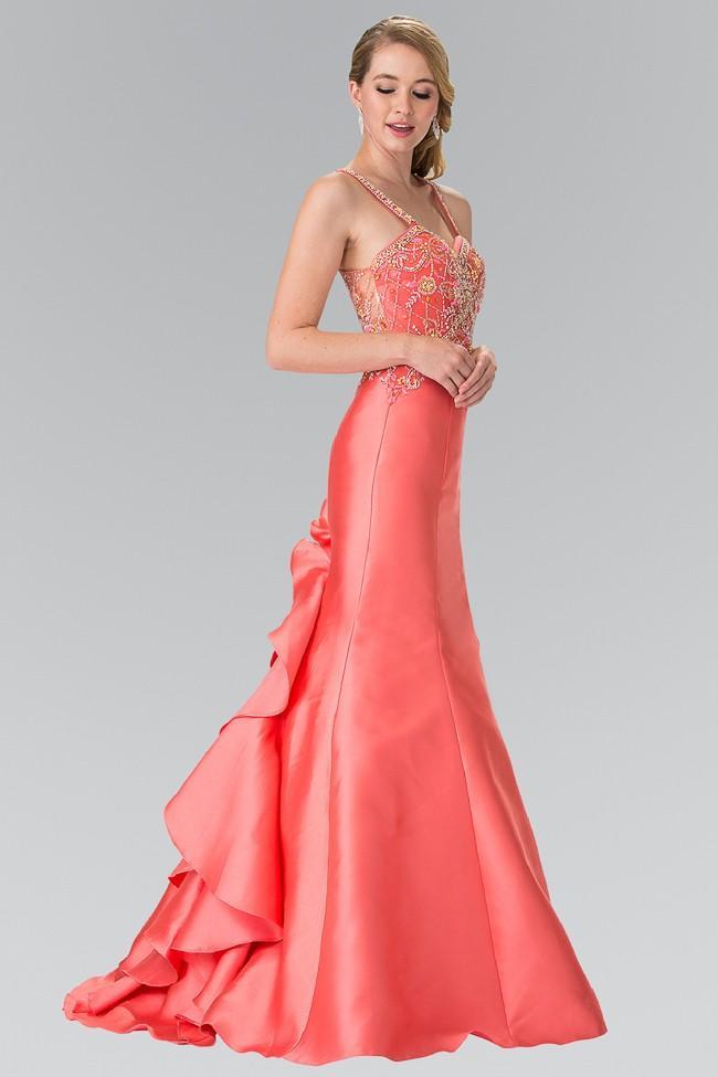 Beaded Sweetheart Trumpet Gown GL2214