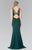 Embellished Scoop Neck Jersey Sheath Dress GL2222