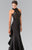 Embellished High Neck Mikado Trumpet Dress GL2227