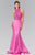 Embellished High Neck Mikado Trumpet Dress GL2227