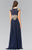 Embellished Bateau Chiffon A-Line Dress GL2228