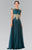 Embellished Bateau Chiffon A-Line Dress GL2228