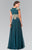 Embellished Bateau Chiffon A-Line Dress GL2228