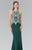 Embellished High Neck Jersey Sheath Dress GL2232