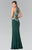 Embellished High Neck Jersey Sheath Dress GL2232