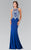 Embellished High Neck Jersey Sheath Dress GL2232