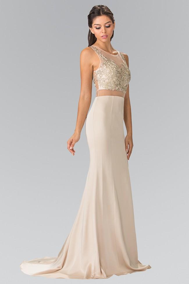 Sleeveless Two Piece Long Dress GL2247