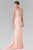 Sleeveless Two Piece Long Dress GL2247