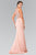 Sleeveless Two Piece Long Dress GL2247
