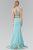 Embroider Two Piece Long Dress GL2248
