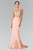 Embroider Two Piece Long Dress GL2248