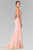 Embroider Two Piece Long Dress GL2248