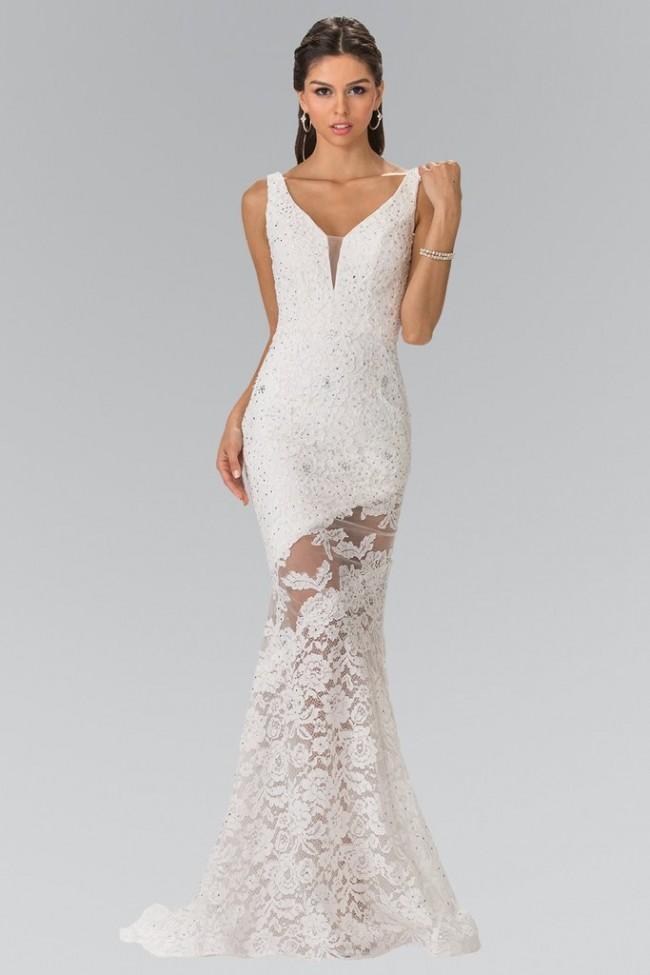 Sleeveless Lace Long Dress GL2249
