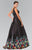 Sparkling V Neck Long Dress GL2251