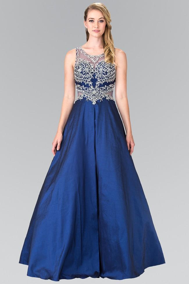 Sleeveless Beaded Long Gown GL2253