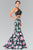 Two Piece Halter Mermaid Gown GL2259