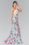 Two Piece Halter Mermaid Gown GL2259