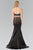 Two Piece Halter Mermaid Gown GL2260